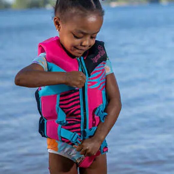 Hyperlite Child Life Vest Jacket Girls USCG Approved (33-55 lbs) - Picture 1 of 12